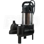 iON SHV40I - 1/2 HP Stainless Steel Residential Sewage Pump (2
