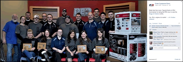 Staff Wearing Briggs & Stratton Shirts