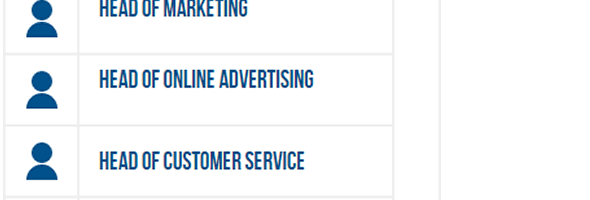 Adding Head of Customer Service