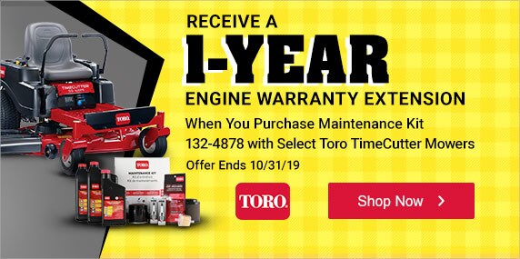(2) Toro - TimeCutter Warranty Ext. w/Maintenance Kit
