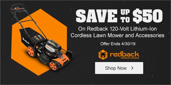 Redback - Save $50 On Cordless Lawn Mower