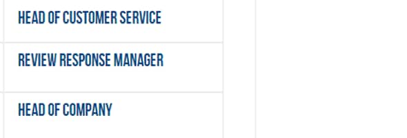 Adding Review Response Manager and Head of Company
