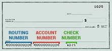 eCheck Checking Information