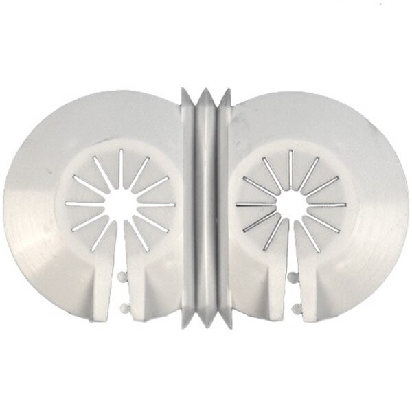 Ecostyle 2 Pipe Escutcheon Plate White eBay