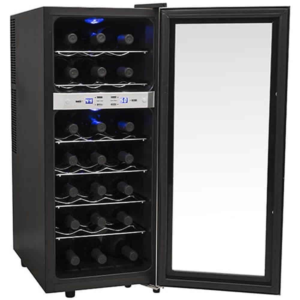 Edgestar 21 Bottle 13" Free Standing Wine Cooler Dual Zone