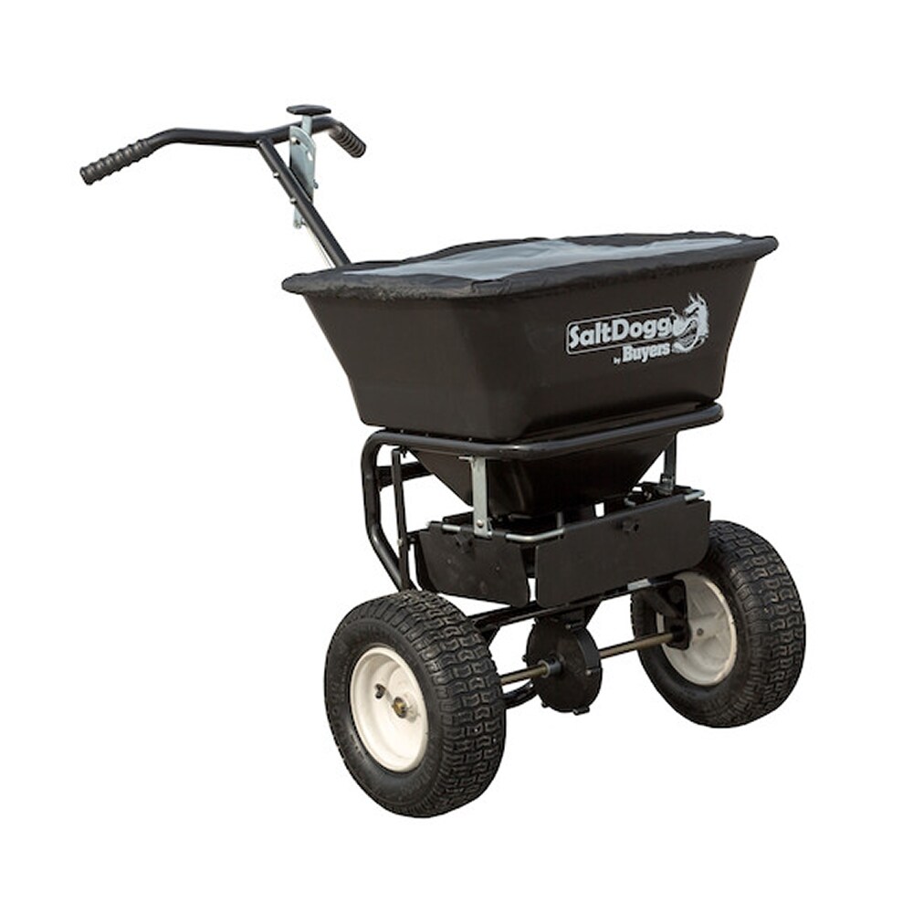 SaltDogg 100 LB Bulk Salt Push Broadcast Spreader eBay