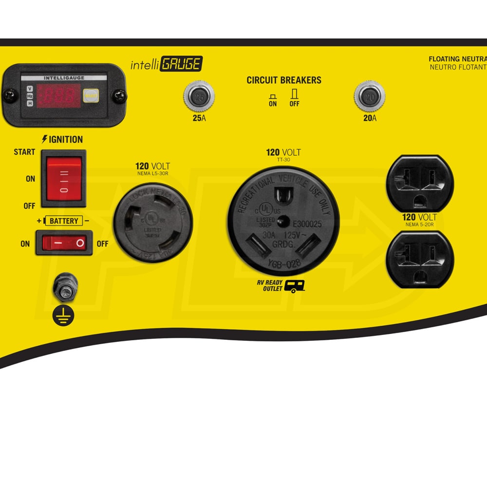 Champion 46539 3500 Watt Electric Start Portable Generator w/ RV