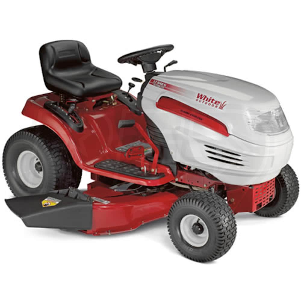 White clearance riding mower