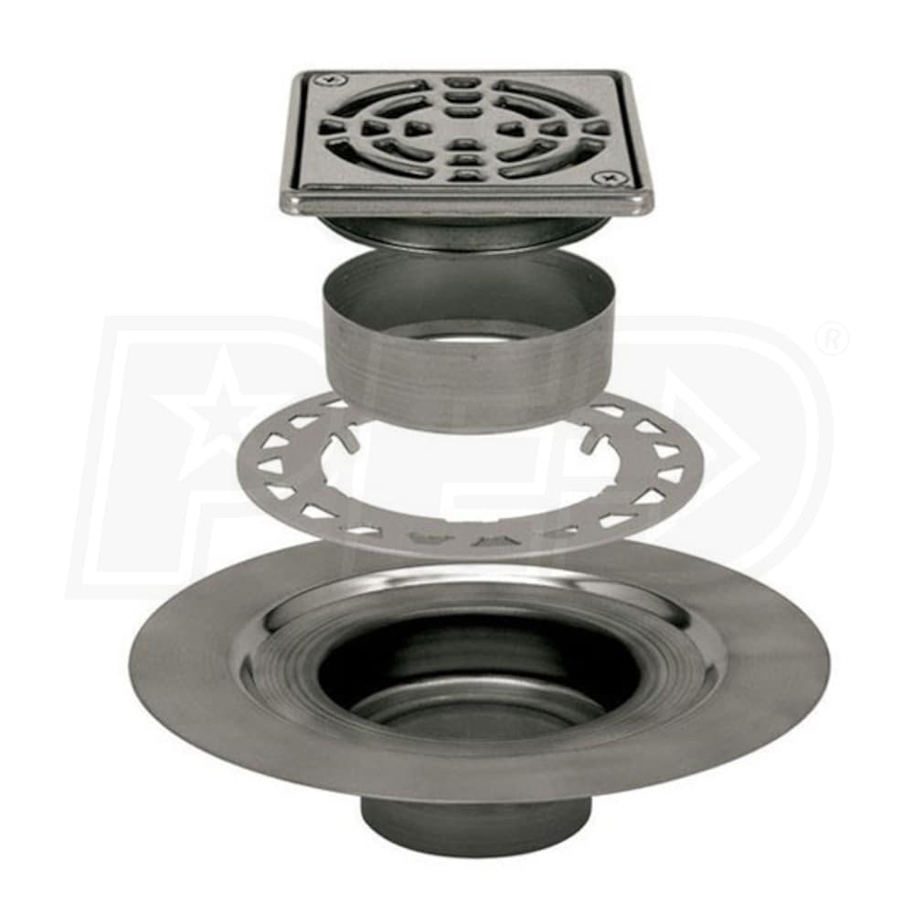 Schluter KERDIDRAIN Stainless Steel Flange Drain Kit 2" Drain