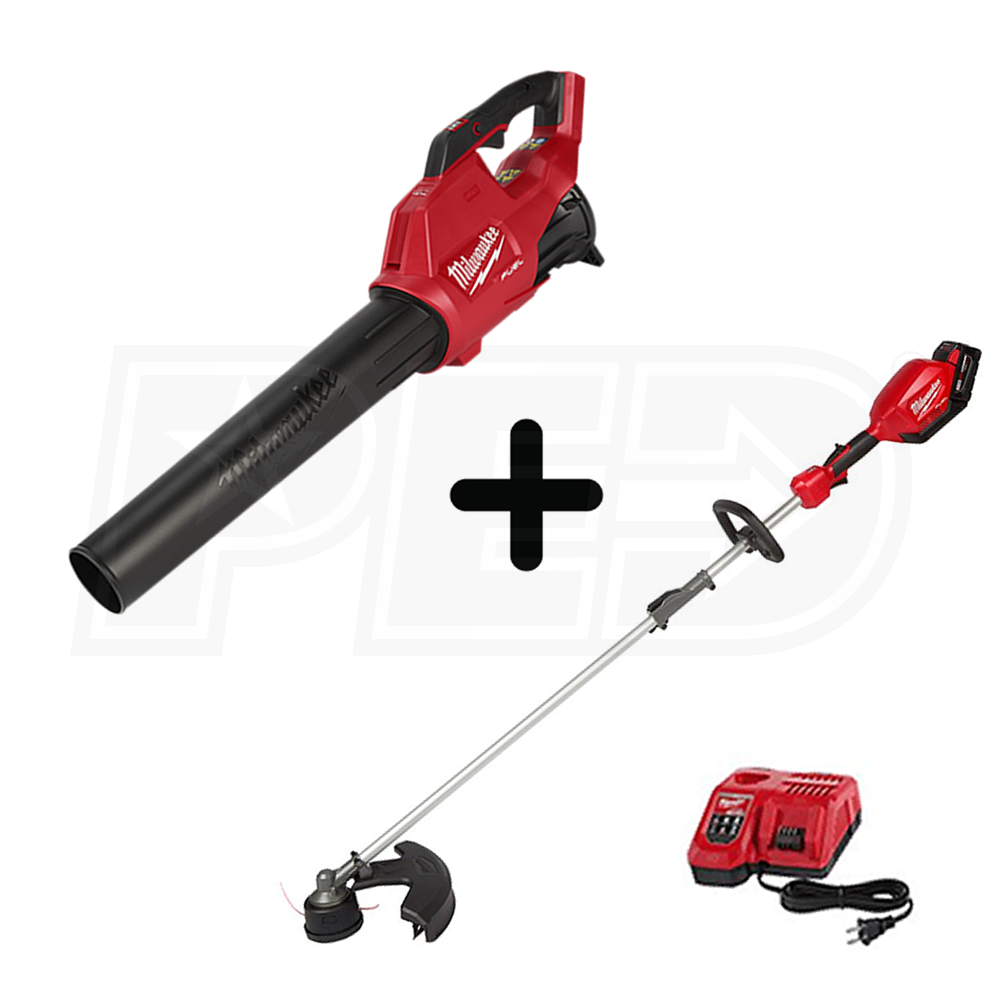 Milwaukee trimmer with online free blower