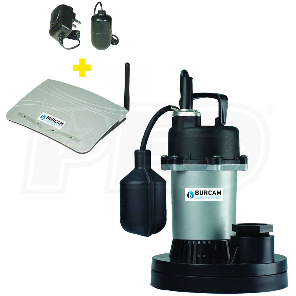 Burcam Pumps Wi-Fi Network Water Watcher Live Monitoring Alarm Battery Backupy 