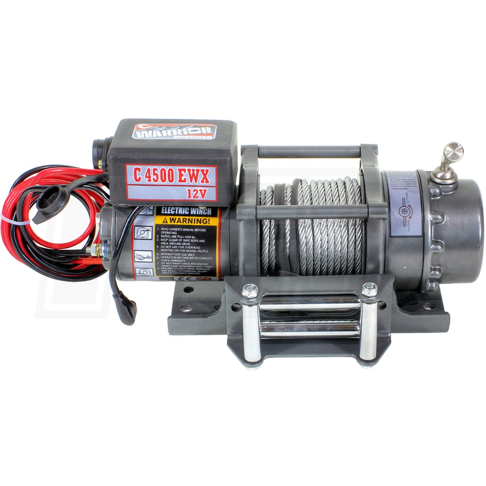Warrior C4500 EWX 12Volt 4,500LB Electric Portable Utility Winch