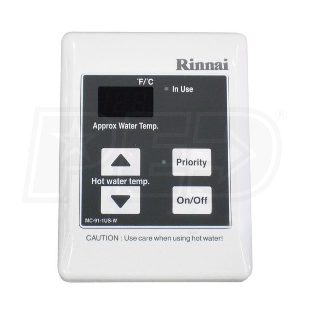 Rinnai Standard Digital Remote Controller Silver | Rinnai MC-91-2S