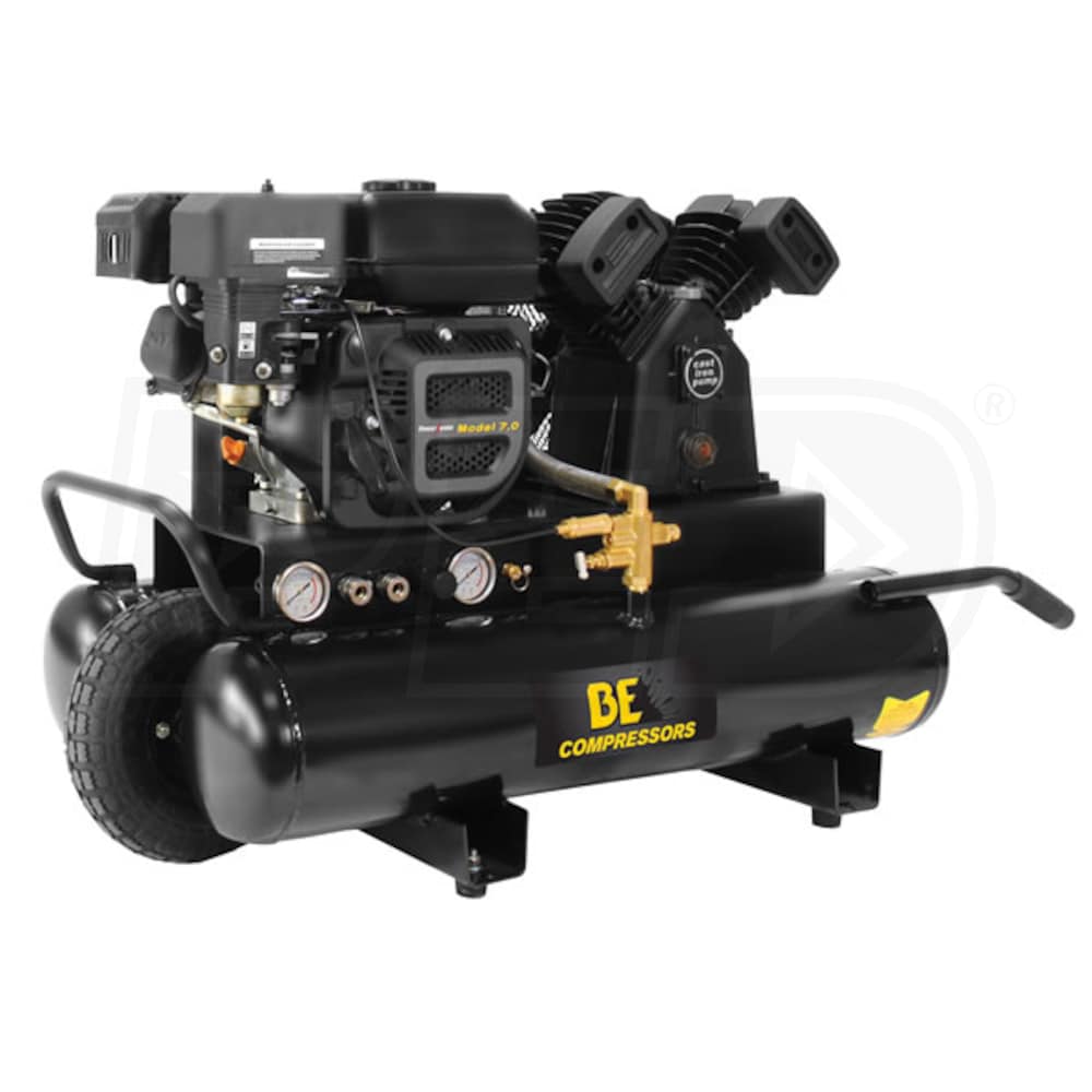 BE 7HP 10.5Gallon Gas Wheelbarrow Air Compressor BE AC7011RB