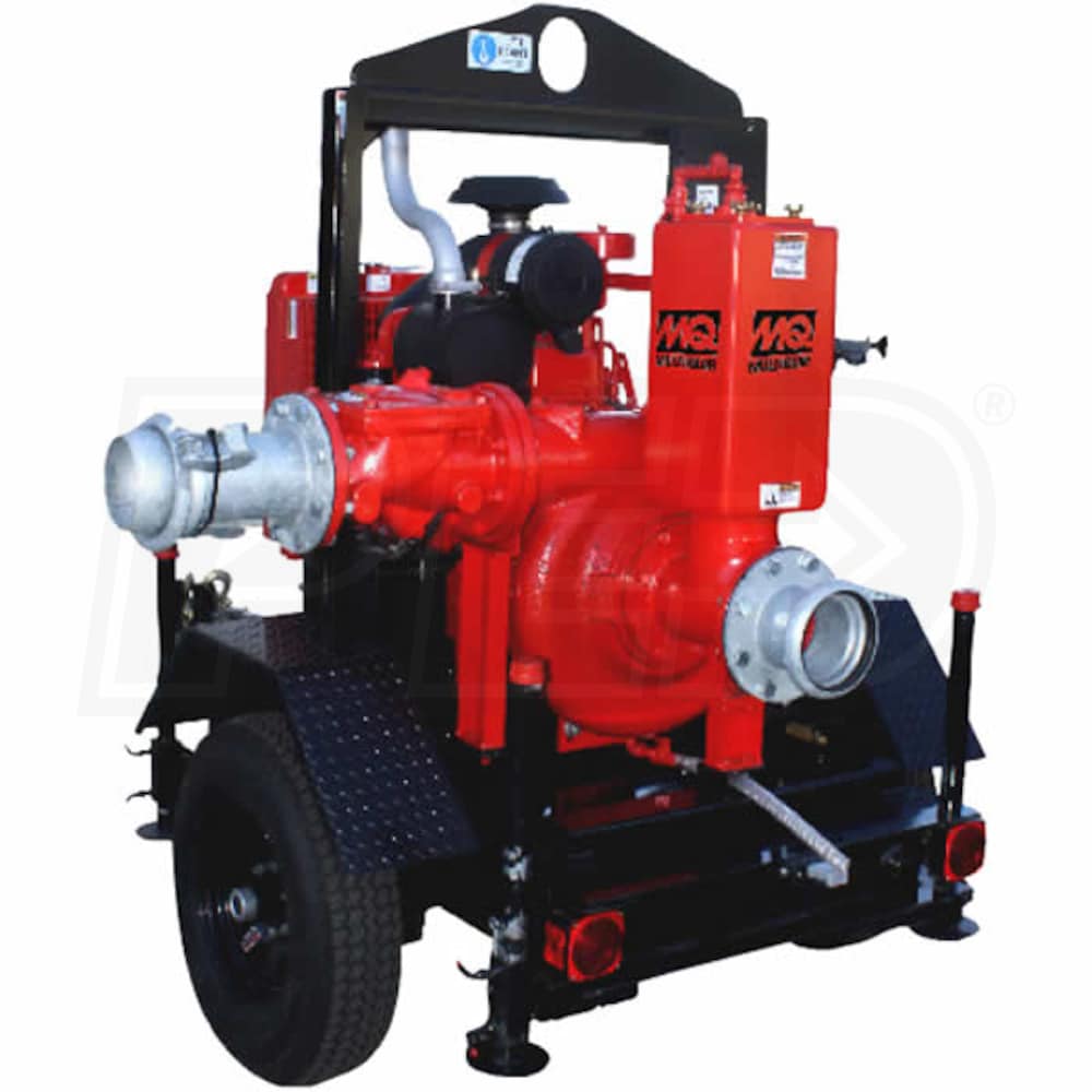 Multiquip AP6TP 2300 GPM (6") ActivPrime Pintle Trailer Mounted