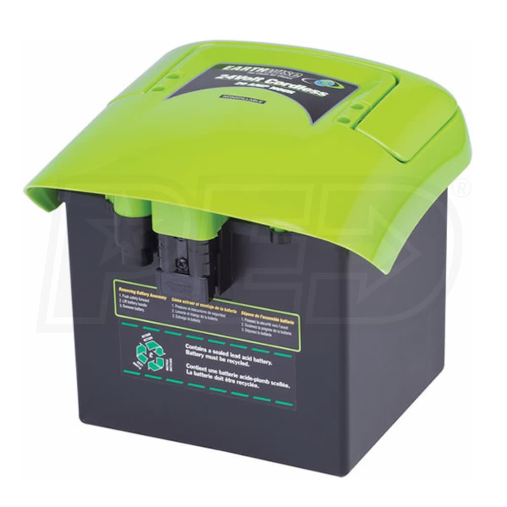Earthwise 24 volt cordless lawn mower battery 2025