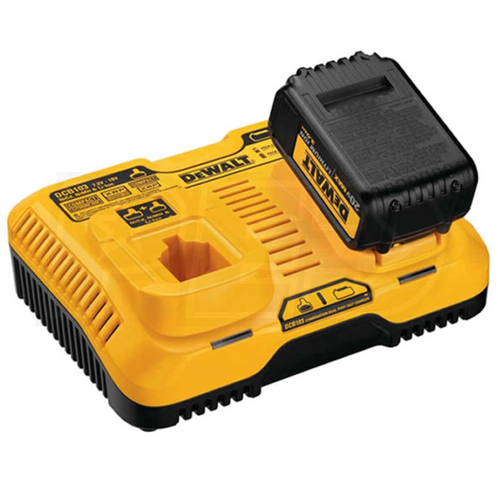 DeWALT DCB103 Combination Fast Charger Dual Port 12V/20V Max