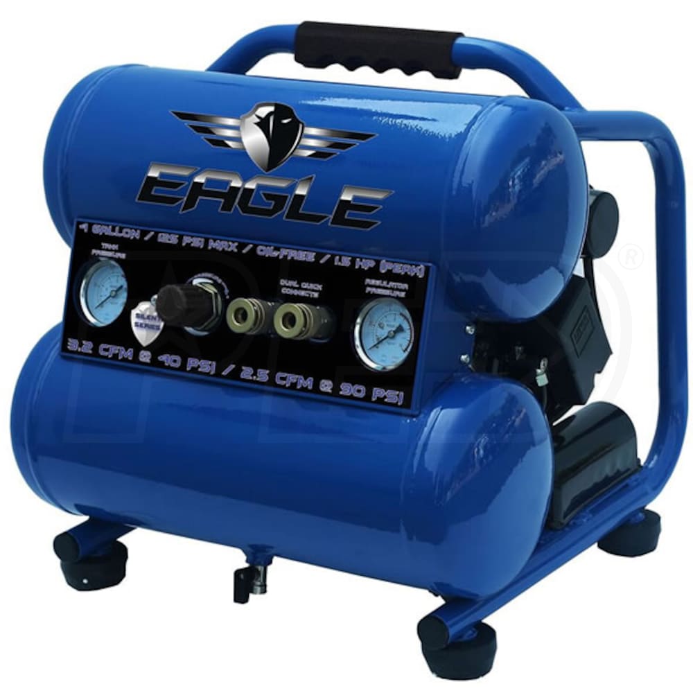 Eagle Silent Series 1HP 4Gallon TwinStack Air Compressor Eagle EA4000