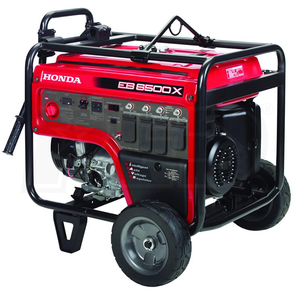 Honda EB6500X 5500 Watt Portable Industrial Generator w/ COMINDER™ & GFCI Protection (CARB