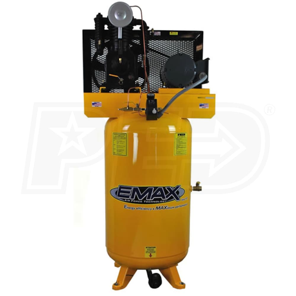 EMAX Industrial Plus 5HP 80Gallon TwoStage Air Compressor (208/230V