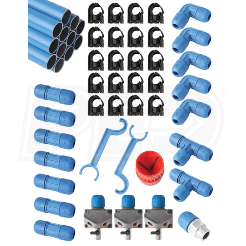 RapidAir FastPipe 3/4Inch Compressed Air Aluminum Piping System 90