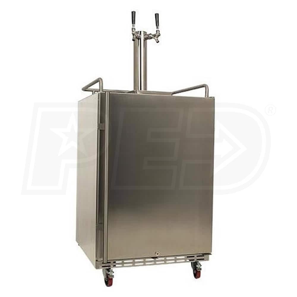 EdgeStar KC7000SSODTWIN Stainless Steel Dual Tap Kegerator w/ Air
