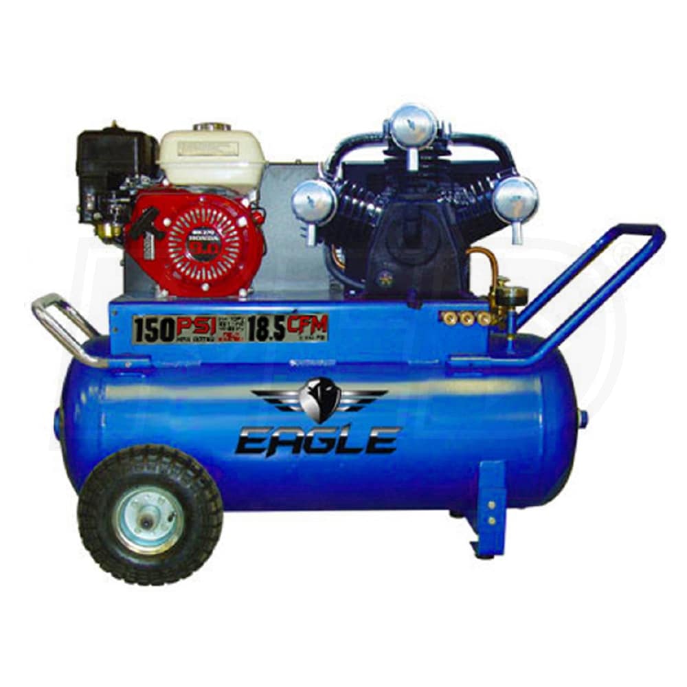 Eagle 9HP 25Gallon Gas Air Compressor w/ Honda Engine Eagle P90G25H1