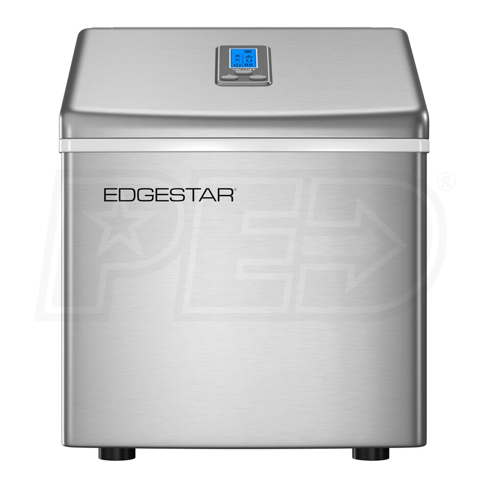 Edgestar 12" Portable Ice Maker 40 Lbs. Per Day Ice Production Stainless Steel Edgestar