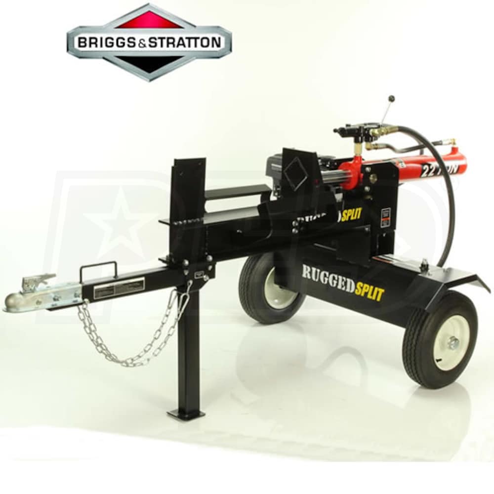 RuggedMade 22Ton Horizontal Fixed Blade Gas Log Splitter w/ B & S