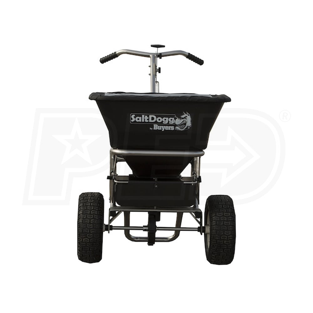 SaltDogg 100 LB Bulk Salt Push Broadcast Spreader Buyers Products WB150BG