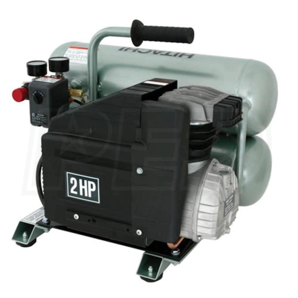 Hitachi 2HP 4Gallon Contractor Twin Stack Air Compressor Hitachi EC12