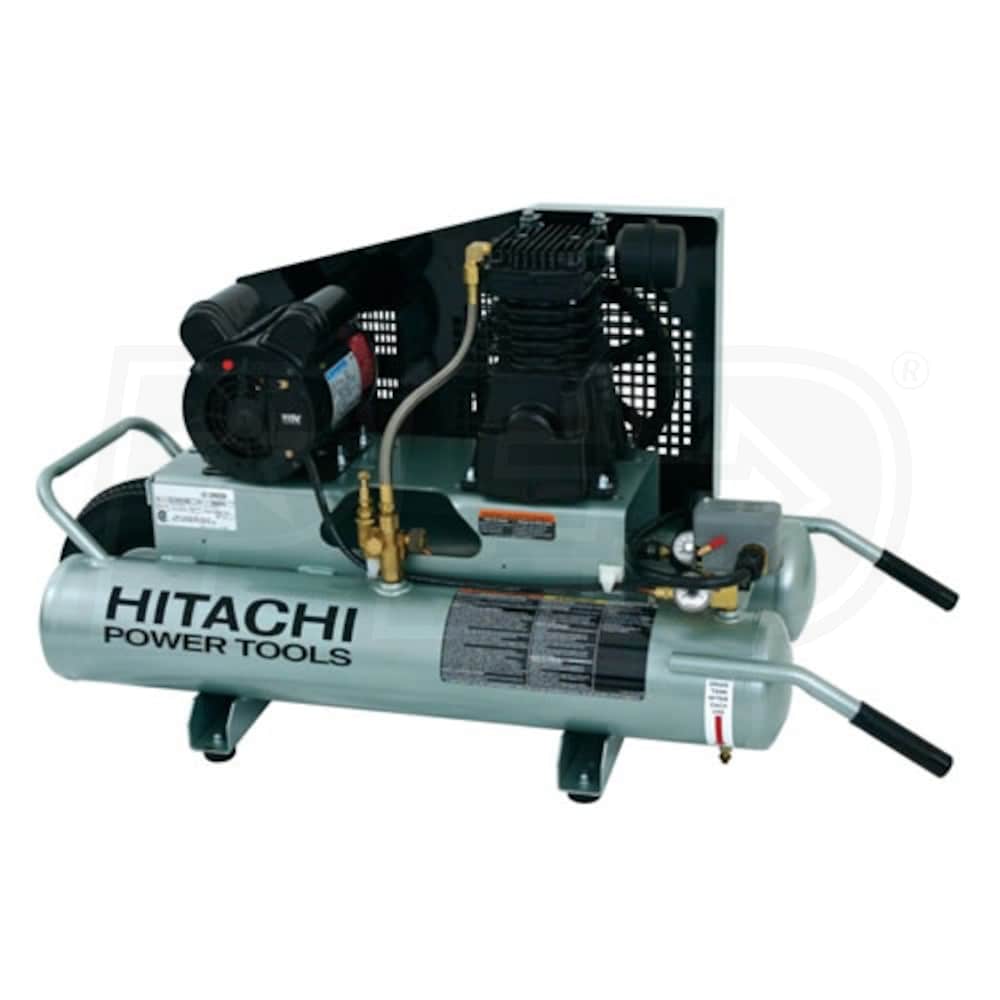 Hitachi 8Gallon Wheelbarrow Air Compressor w/ Electric Motor Hitachi