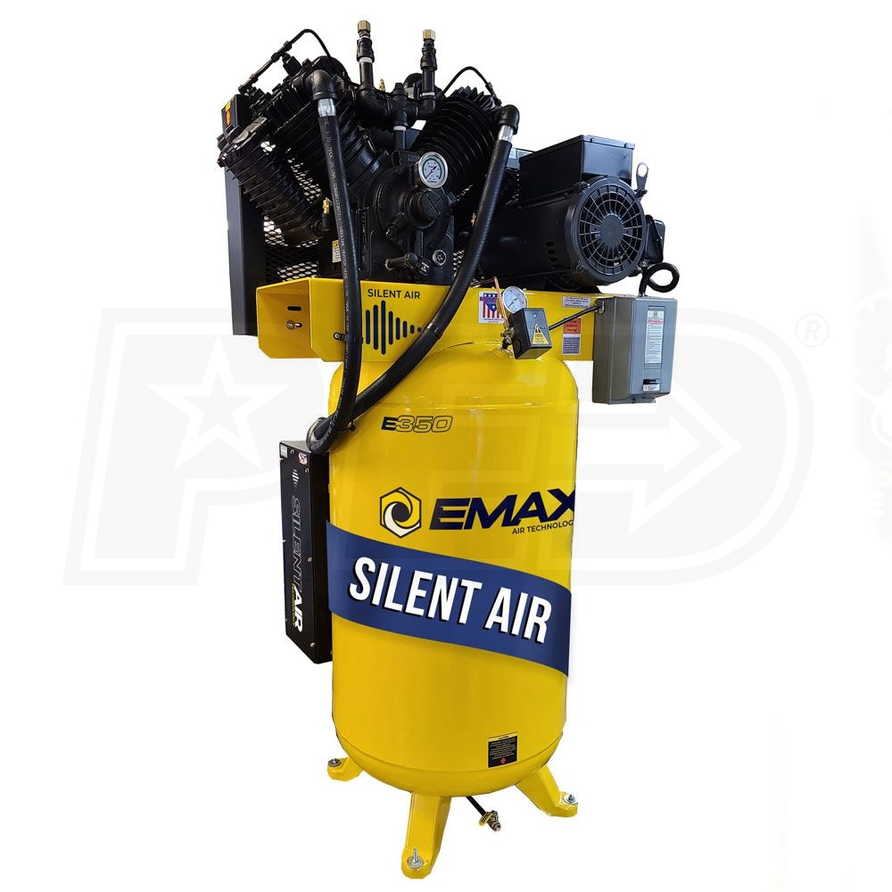 Omsorg del selv EMAX Industrial Silent Air 7.5-HP 80-Gallon Two-Stage Air Compressor  (208/230V 1-Phase) | EMAX ES07V080V1