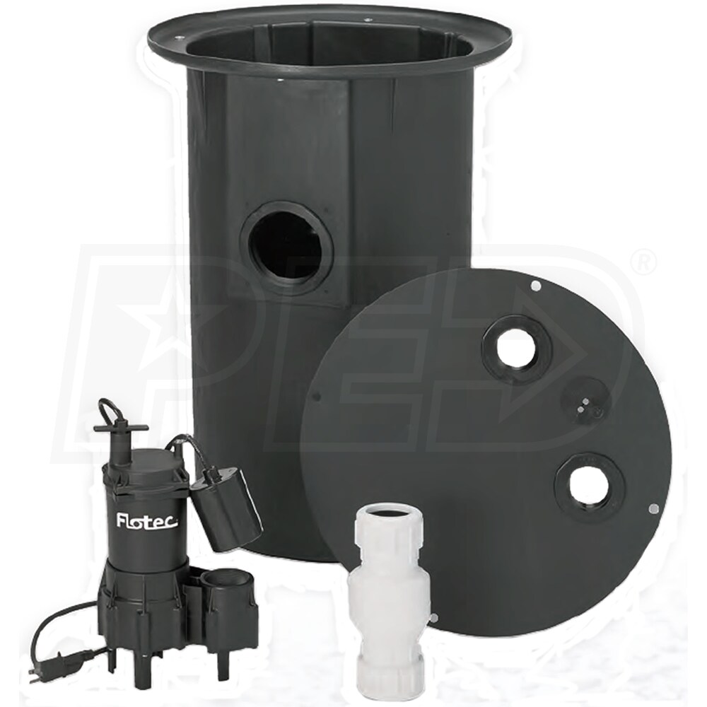 Flotec FP400C 4/10 HP Thermoplastic Sewage Pump System (2") FloTec