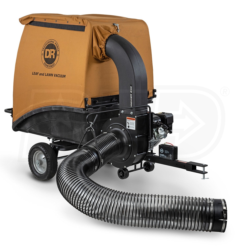 DR PREMIER 240 6.6HP Leaf Lawn Tow Behind Vacuum w Electric