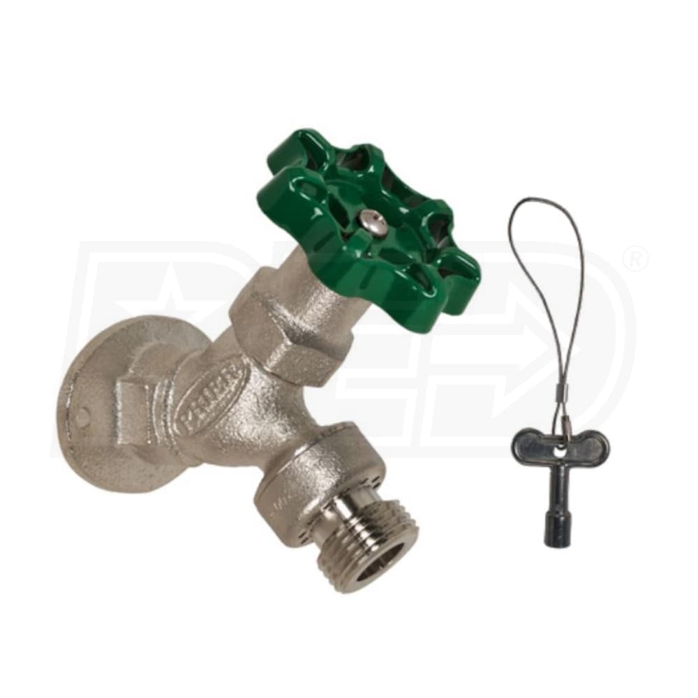 Prier Products 1/2 Inch FPT Handle and Key Operated Angle Sill Faucet