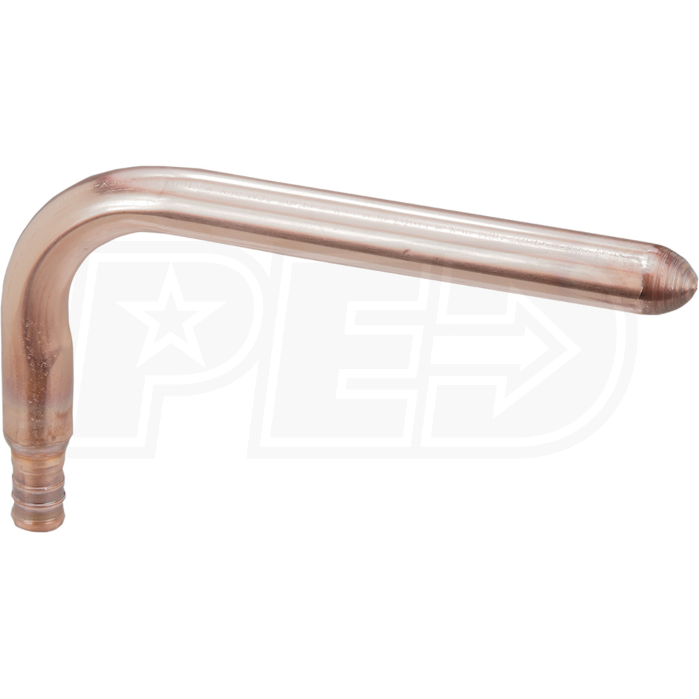 Viega PEX Crimp 90° StubOut 1/2" Crimp x 1/2" FTG 3 1/2" x 8