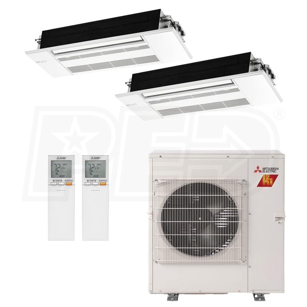 30000 Btu Mitsubishi Head Mini Split Mitsubishi One-Way Ceiling