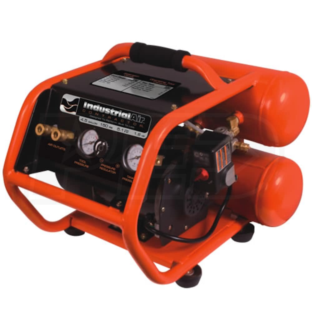 Industrial Air Contractor 1.6HP 4.5Gallon TwinStack Air Compressor