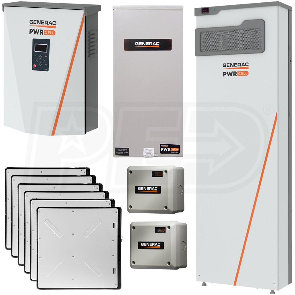 Generac PWRcell™ 18kWh Managed Whole Home Package 7.6kW (120/240V SinglePhase) Inverter