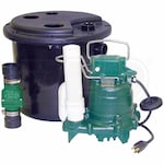 Zoeller 105-0001 - 1/3 HP (M53) Remote Sink/Drain Pump System w/ Vertical Float Switch