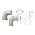 Viessmann 60 mm - Flexible 90 Degree Flue Elbow