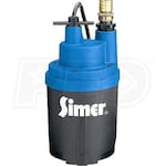 Simer 2330 - Smart Geyser 30 GPM (3/4" or 1") Automatic Submersible Utility Pump