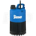 Simer 2385 - Geyser 50 GPM (1-1/4") Thermoplastic Stainless Steel Submersible Utility Pump