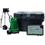 Zoeller 508-0014 - Aquanot Fit Battery Backup Sump Pump System (7A Charger) w/ WiFi (1800 GPH @ 10')