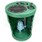 Little Giant 9SP2V2D - Pit Plus&reg; Sr. 4/10 HP Premium Simplex Sewage System w/ ECM Switch (2" Vent, 2" Discharge)