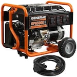 Generac 6515 GP6500E - 6500 Watt Electric Start Portable Generator w/ Convenience Cord (Scratch & Dent)