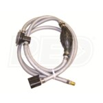 Quicksilver 8M0110830 Threaded 9 Ft. Fuel Line w/ Primer Bulb (For 4-Stroke 4 HP - 15 HP Mercury Outboards)
