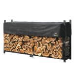 Shelter Logic 8' Ultra Duty Firewood Rack w/ Cover