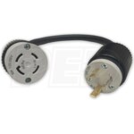 Reliance 30-Amp (L14-30R) to 30-Amp (L5-30P) Power Cord Adapter